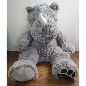 Wishpets realistic Gray Rhino Plush Stuffed Animal Virginia Zoo S8
